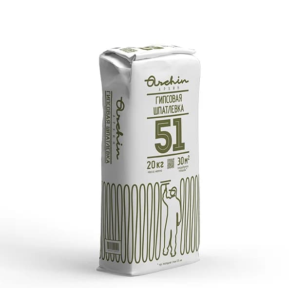 Гипсовая финишная шпатлёвка Archin 51 Archin — купить в Москве