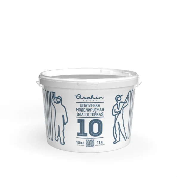 Моделируемая влагостойкая шпатлёвка Archin 10